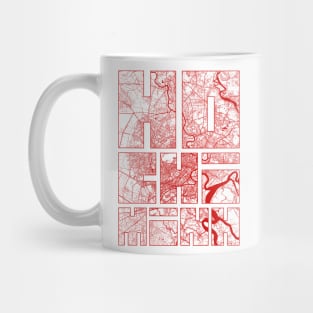 Ho Chi Minh, Vietnam City Map Typography - Oriental Mug